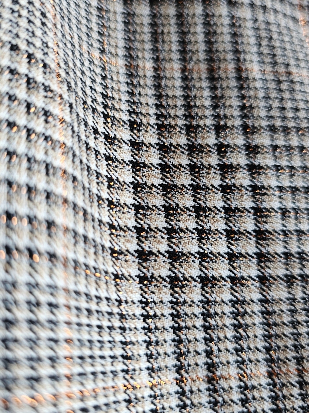 Worthington Glen Plaid Metallic A-Line Skirt Belted Size 8 - Picture 5 of 9